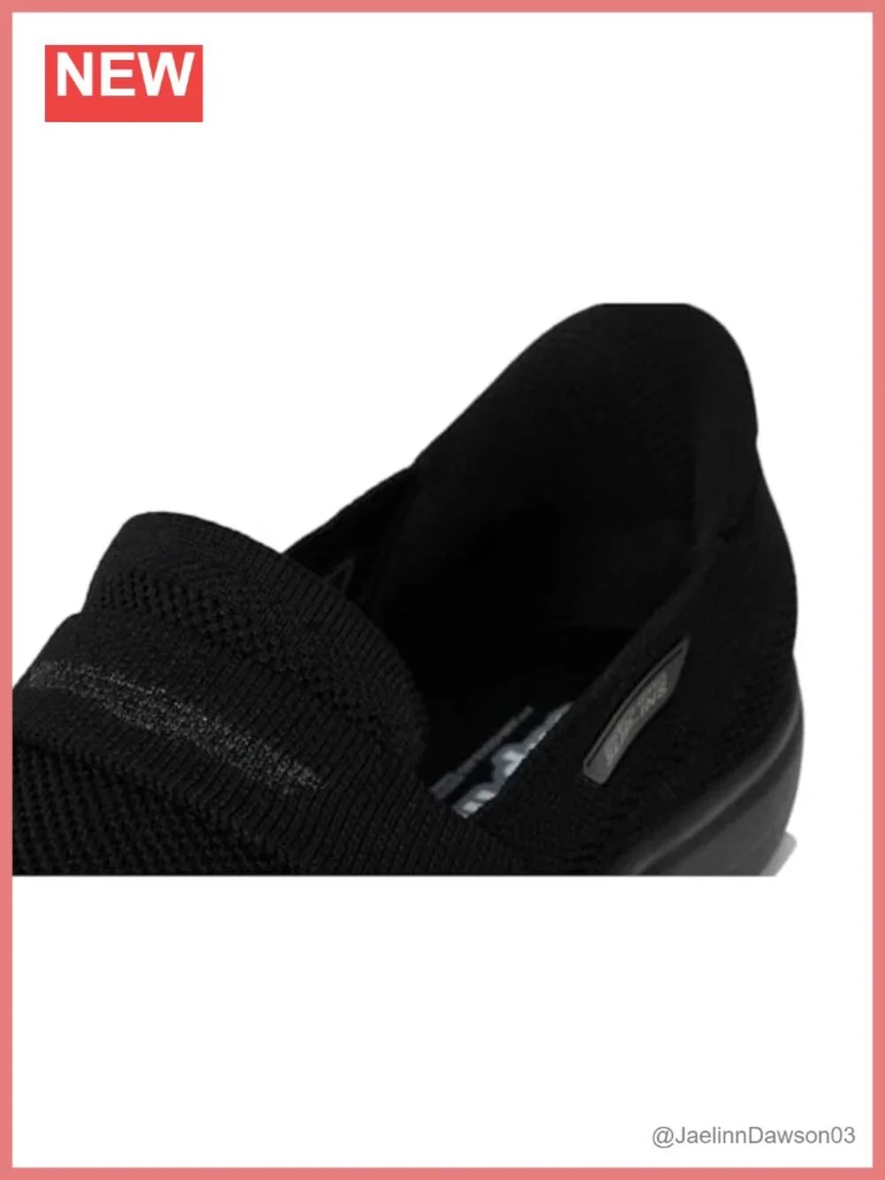 Skechers Slip-On Loafer Knit Upper Heel Pillow Comfort Walking Shoes